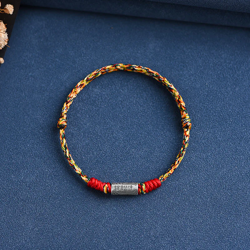 Buddha Stones Bracciale Cavigliera in Argento Sterling 925 Fatto a Mano Tutto Va Bene Design Protezione Forza - Image 20