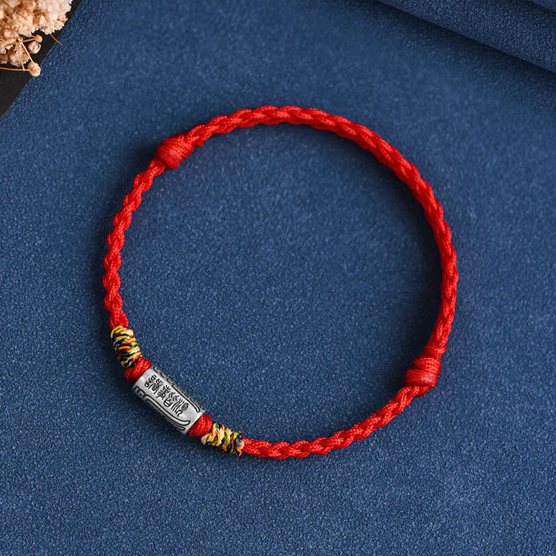 Buddha Stones Bracciale Cavigliera in Argento Sterling 925 Fatto a Mano Tutto Va Bene Design Protezione Forza - Image 22