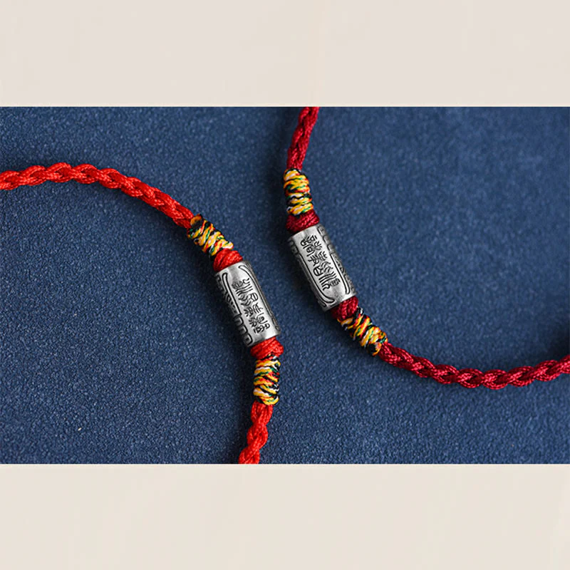 Buddha Stones Bracciale Cavigliera in Argento Sterling 925 Fatto a Mano Tutto Va Bene Design Protezione Forza - Image 23