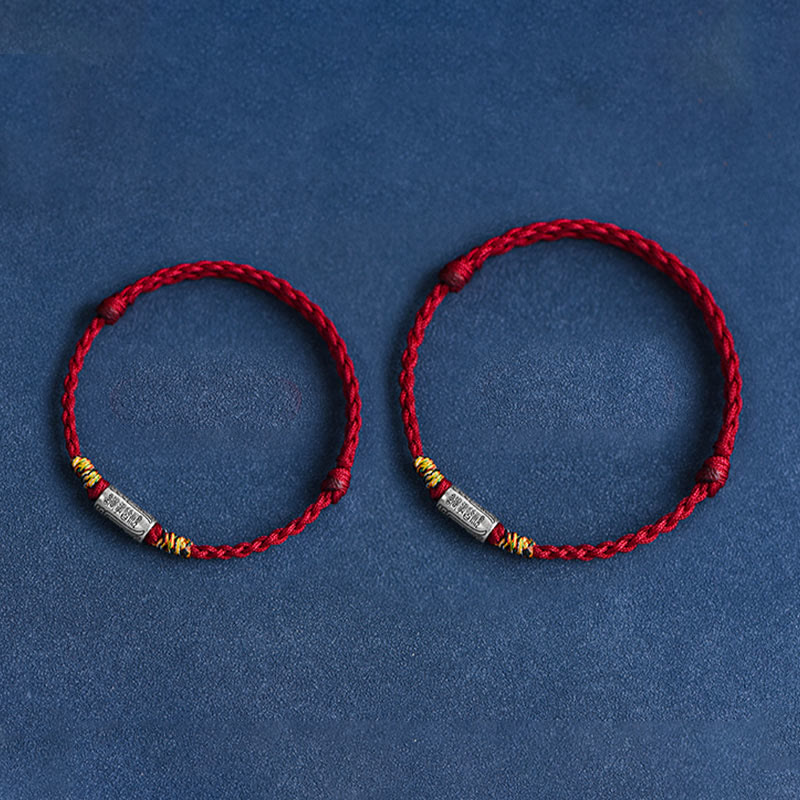 Buddha Stones Bracciale Cavigliera in Argento Sterling 925 Fatto a Mano Tutto Va Bene Design Protezione Forza - Image 26