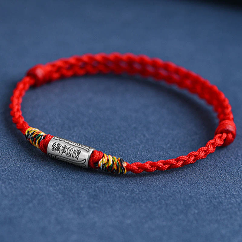 Buddha Stones Bracciale Cavigliera in Argento Sterling 925 Fatto a Mano Tutto Va Bene Design Protezione Forza - Image 6