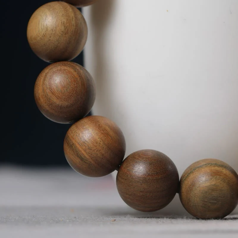 Buddha Stones Bracciale Pixiu Attract Wealth in legno di sandalo verde - Image 11