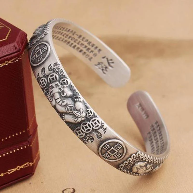 Buddha Stones Bracciale regolabile FengShui Lucky PiXiu Protection - Image 5