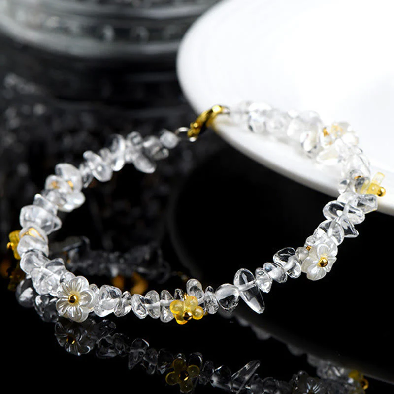 Buddha Stones Bracciale Serenity con Acquamarina Naturale, Peridoto, Quarzo Fragola e Vari Cristalli - Image 31