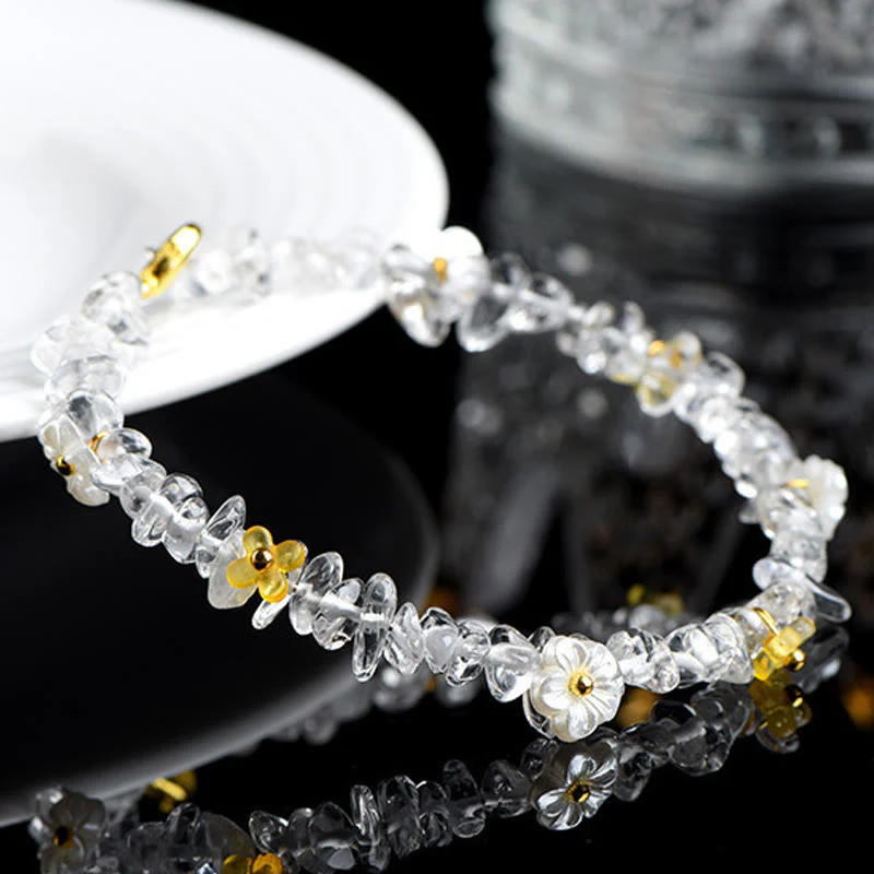 Buddha Stones Bracciale Serenity con Acquamarina Naturale, Peridoto, Quarzo Fragola e Vari Cristalli - Image 33