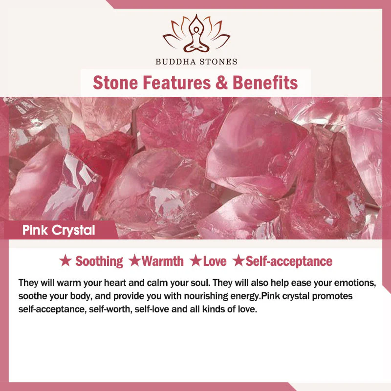 Buddha Stones Braccialetto di protezione con cordino di cristallo rosa ossidiana e carattere Cat Fu - Image 13