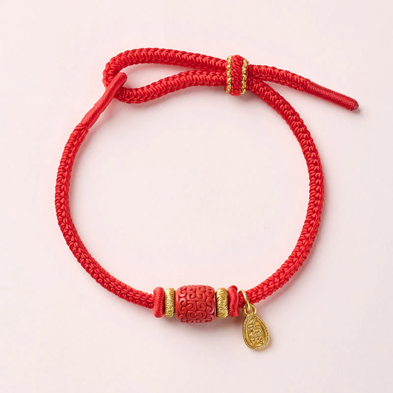Buddha Stones Braccialetto portafortuna in filo di rame rosso con carattere Om Mani Padme Hum Fu - Image 11
