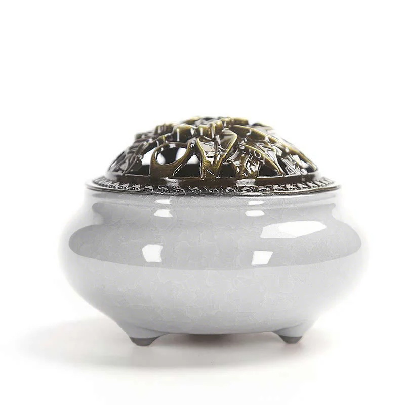 Buddha Stones Bruciatore di incenso in ceramica colorata - Image 13