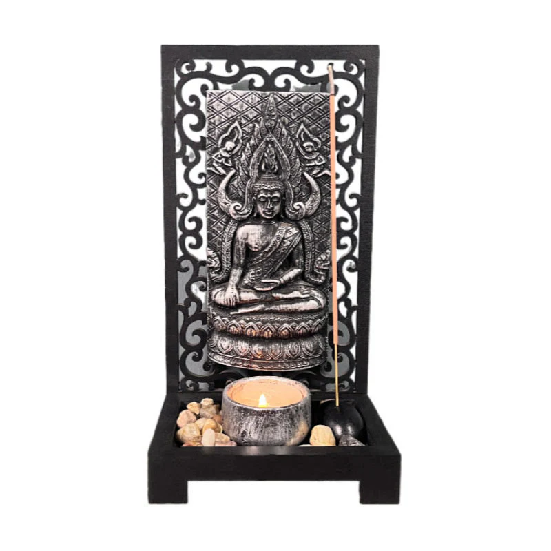 Buddha Stones Buddha Compassione Serenità Casa Resina Preghiera Altare Decorazione - Image 9