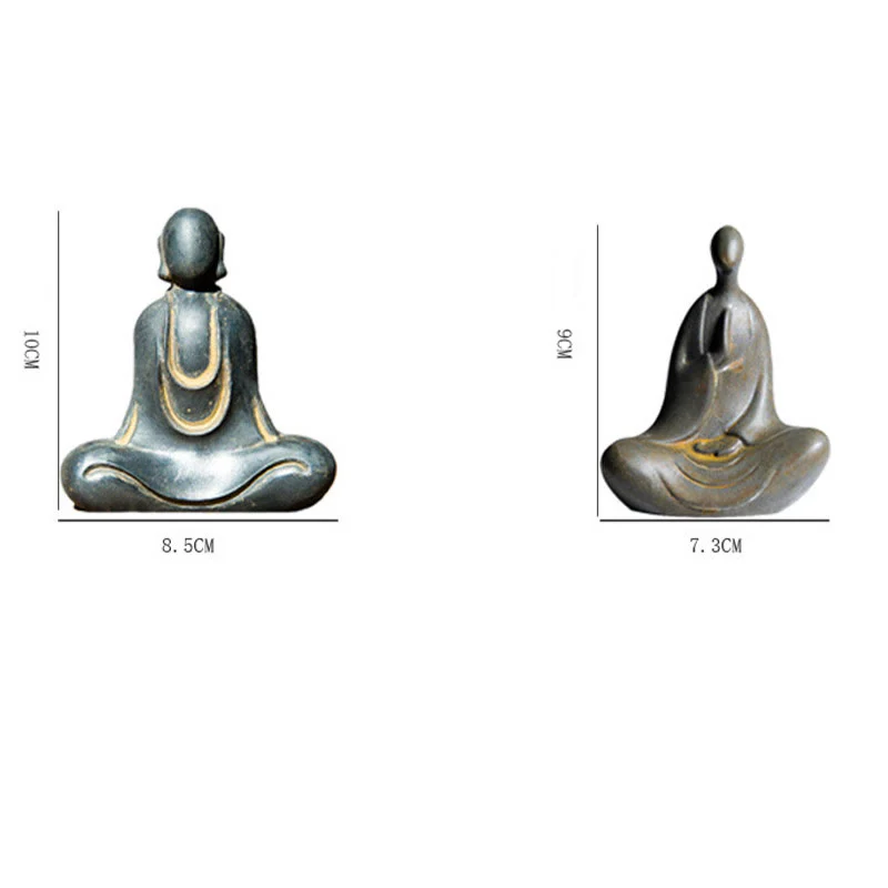 Buddha Stones Buddha tibetano polvere di ferro ruggine statua in resina fusa decorazione da scrivania - Image 29