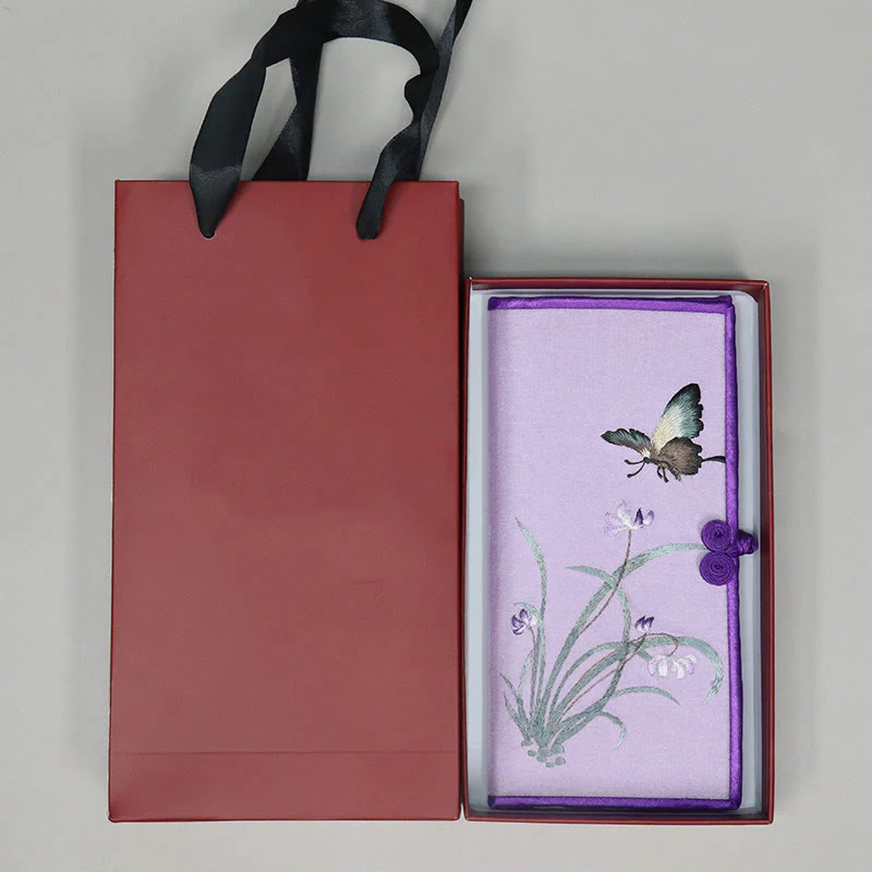 Buddha Stones Butterfly Orchid Su Ricamo Viaggio Shopping Borsa Borsa - Image 10