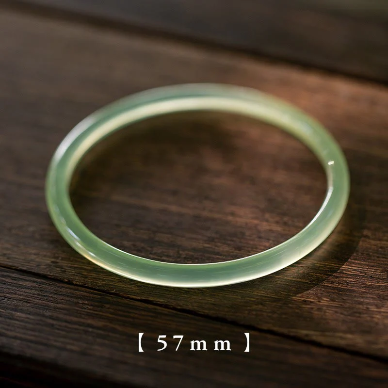 Buddha Stones Calcedonio verde naturale Forza Coraggio Bracciale rigido - Image 9