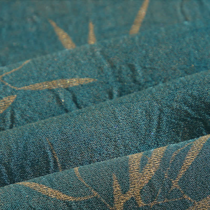 Buddha Stones Camicia da uomo a maniche a tre quarti con stampa di bambù, colletto alla coreana e bottoni a rana, ideale per l'estate. - Image 16