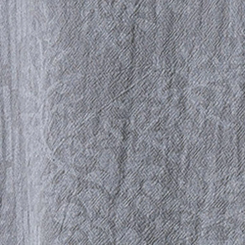 Buddha Stones Camicia da uomo in cotone con maniche corte, bottoni a rana e tasche, modello estivo con fiori e erba - Image 11