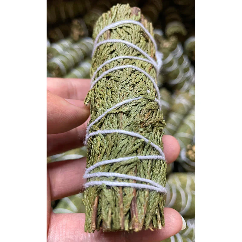 Buddha Stones Cedar Smudge Stick per la pulizia della casa Incenso Meditazione e rituali Bastoncini di cedro Bacchette di incenso - Image 13