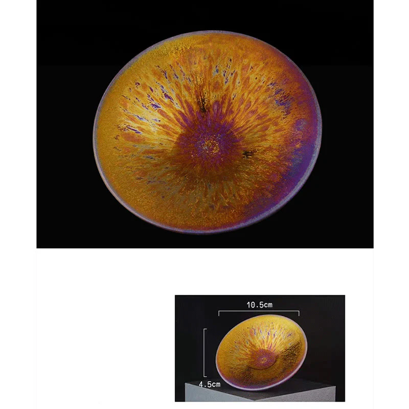 Buddha Stones cinese Jianzhan colorato Via Lattea smaltata tazza da tè in ceramica Tenmoku Kung Fu tazza da tè - Image 13