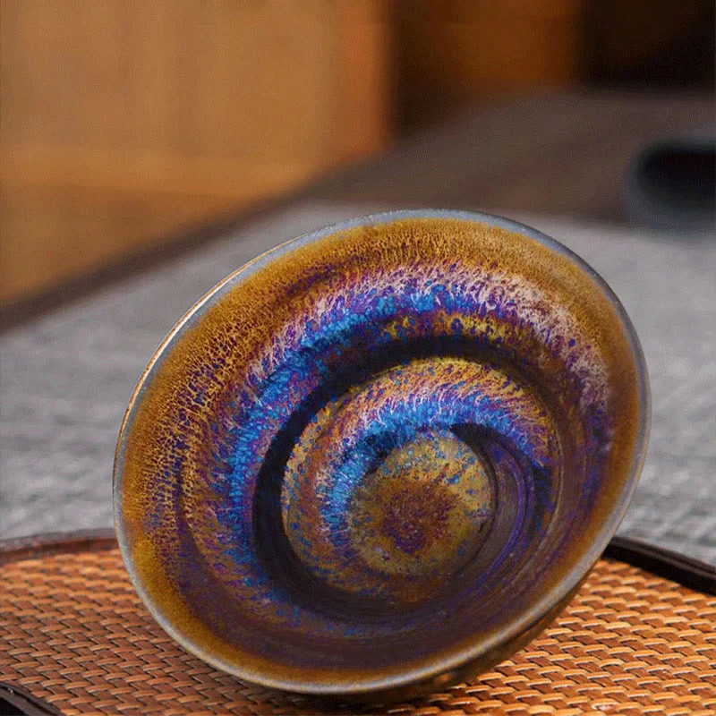 Buddha Stones cinese Jianzhan colorato Via Lattea smaltata tazza da tè in ceramica Tenmoku Kung Fu tazza da tè - Image 4