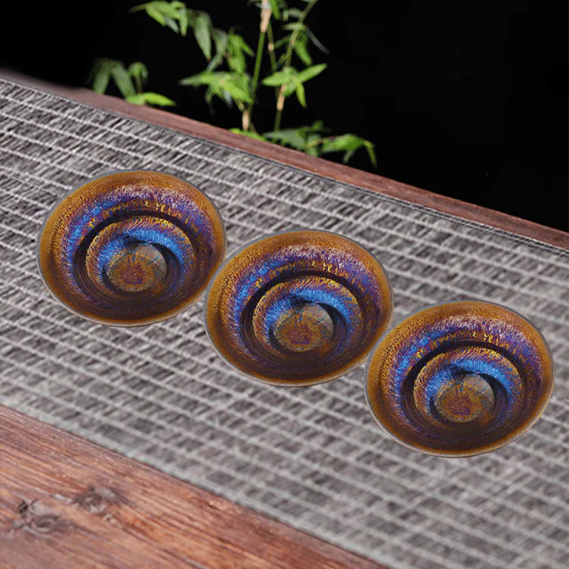 Buddha Stones cinese Jianzhan colorato Via Lattea smaltata tazza da tè in ceramica Tenmoku Kung Fu tazza da tè - Image 9