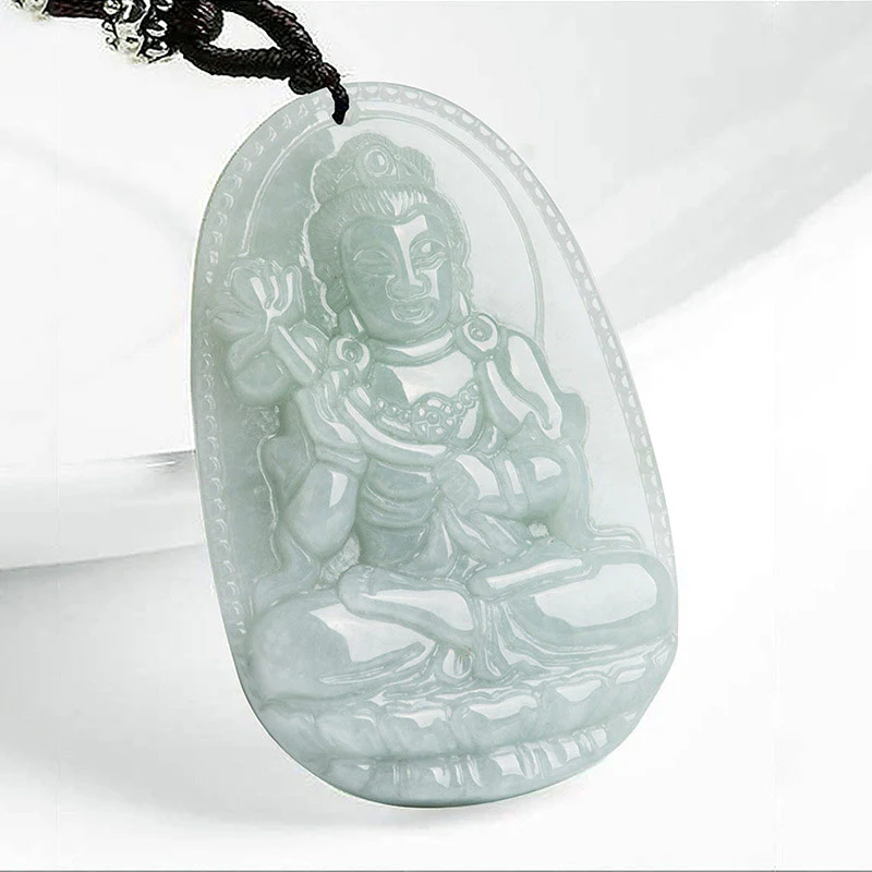 Buddha Stones Collana con ciondolo di prosperità e ricchezza in giada con Buddha dello zodiaco cinese - Image 11