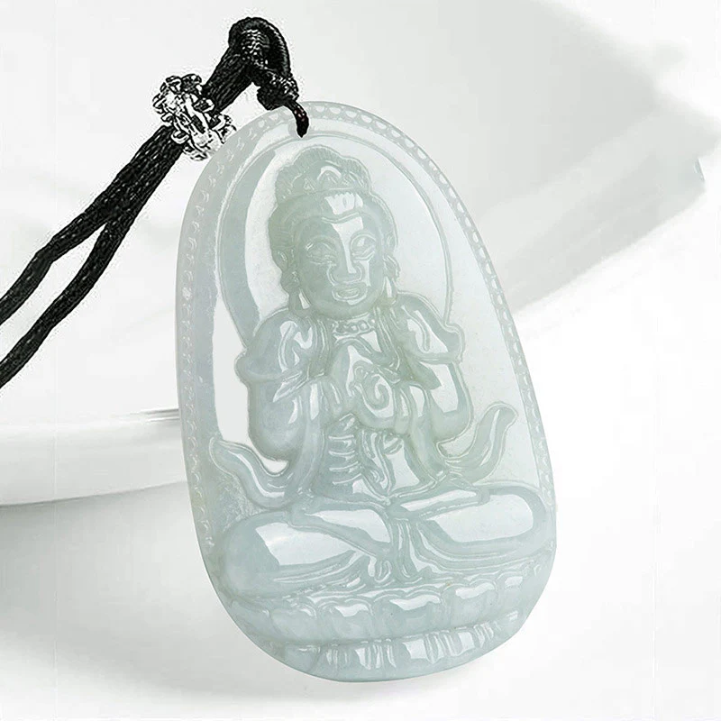 Buddha Stones Collana con ciondolo di prosperità e ricchezza in giada con Buddha dello zodiaco cinese - Image 13