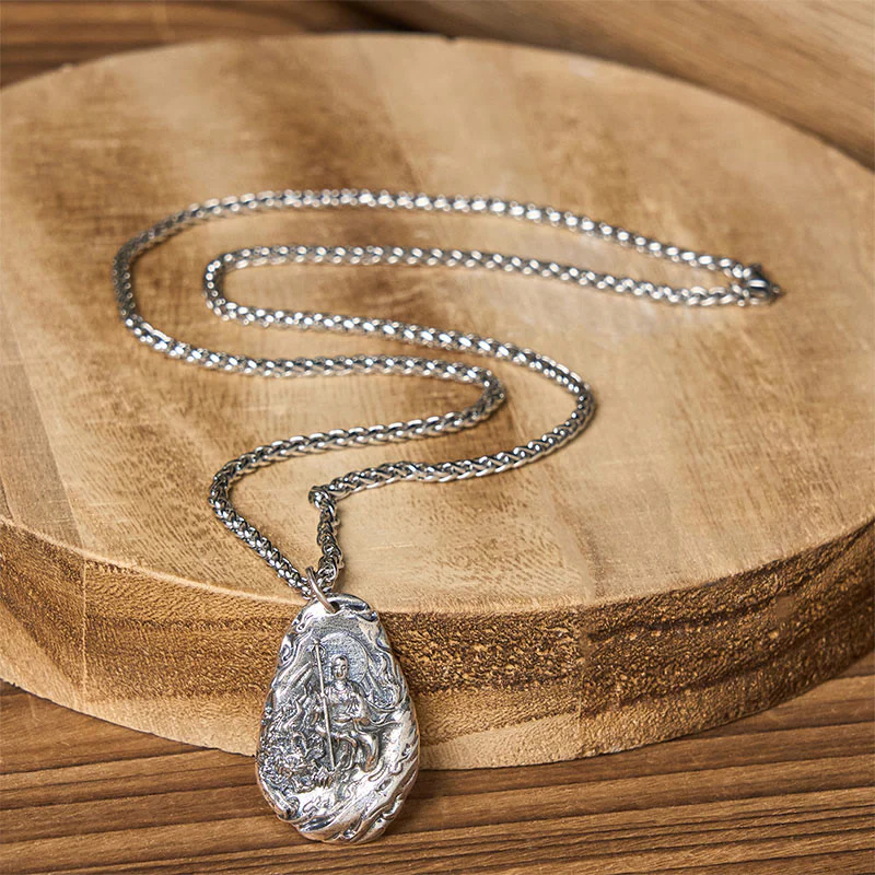 Buddha Stones Collana con ciondolo in rame Kṣitigarbha Dizang Bodhisattva Compassione - Image 11