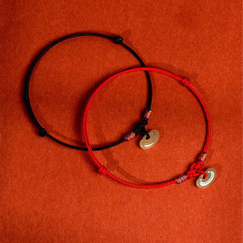 Buddha Stones Collare protettivo regolabile per cani e gatti con cordino rosso intrecciato in giada. - Image 19