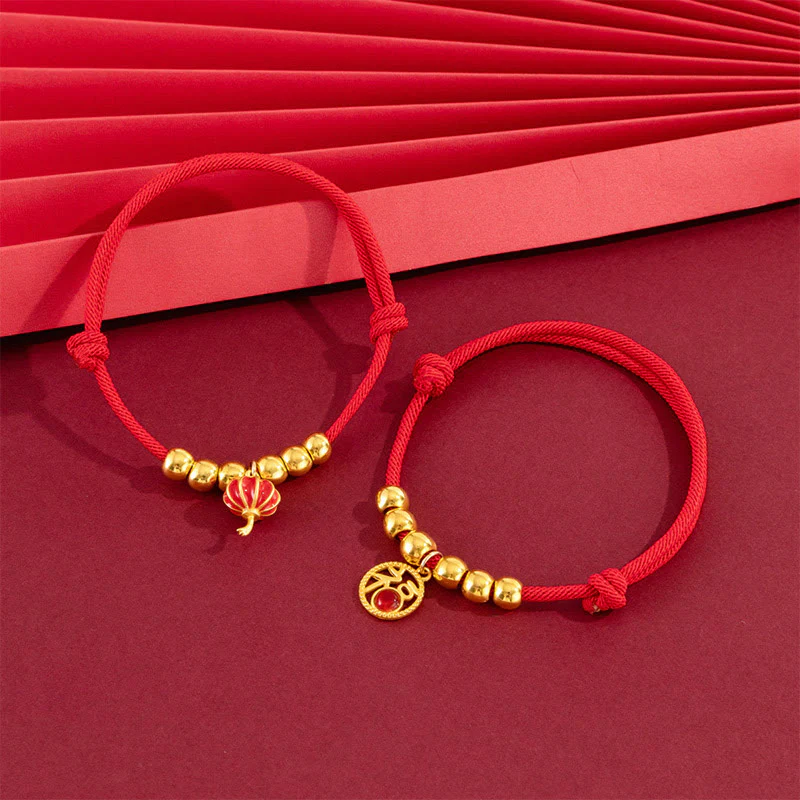 Buddha Stones Collare regolabile per cani e gatti con perline rosse e scritta Yuanbao Fu, simbolo di protezione per animali domestici. - Image 14
