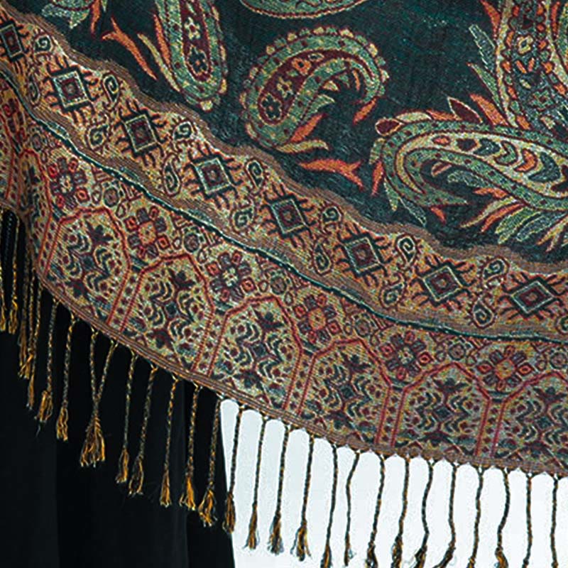 Buddha Stones con nappe e motivo floreale tibetano Paisley in stile bohémien - Image 5