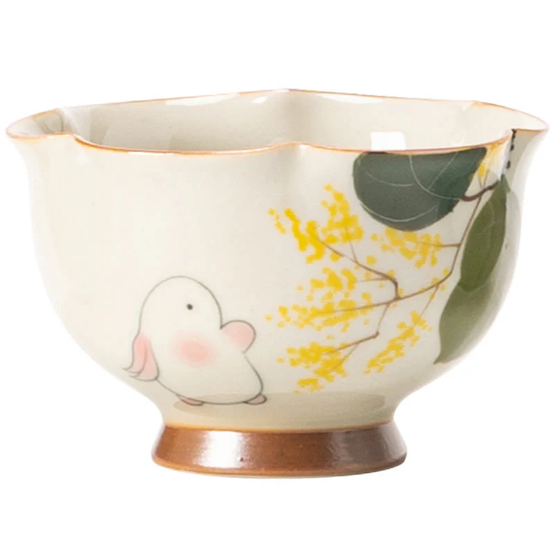 Buddha Stones dipinto a mano piccolo coniglio osmanto tazza da tè in ceramica Kung Fu tazza da tè 40ml - Image 15