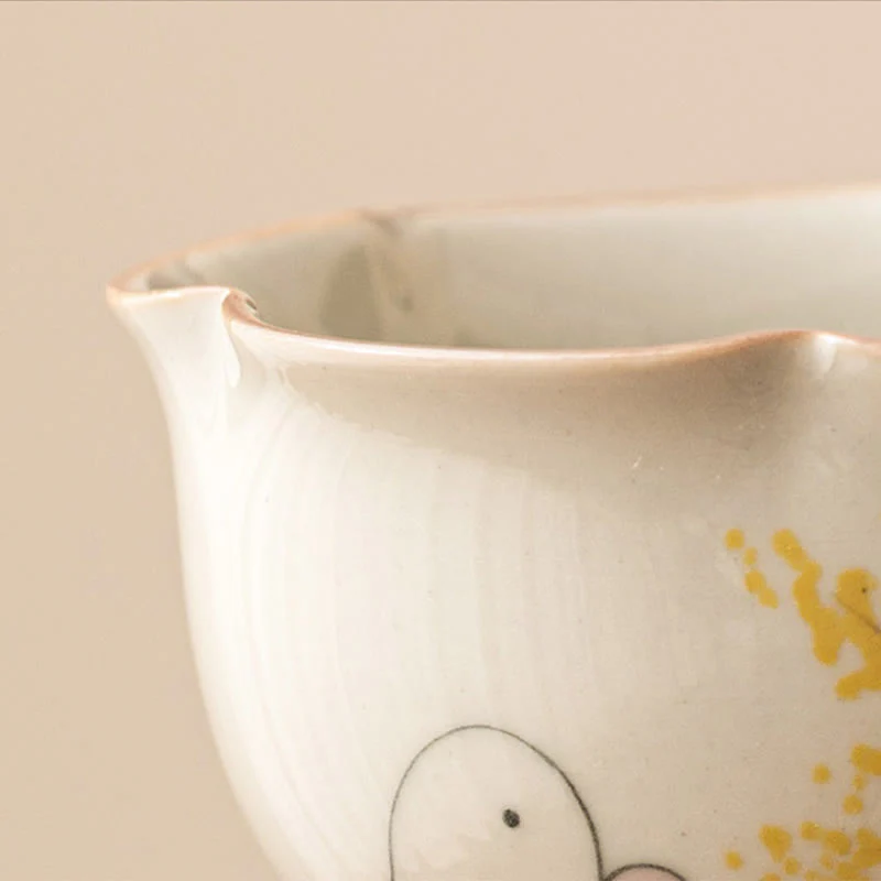 Buddha Stones dipinto a mano piccolo coniglio osmanto tazza da tè in ceramica Kung Fu tazza da tè 40ml - Image 6