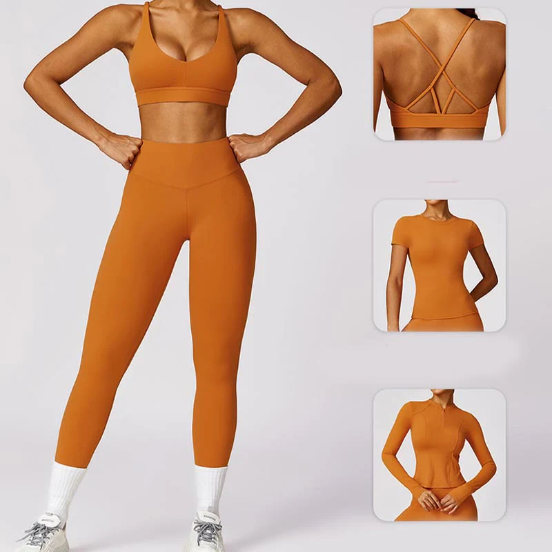 Buddha Stones Donna Manica Corta T-Shirt Top Vita Alta Leggings Pantaloni Per Sport Yoga - Image 28