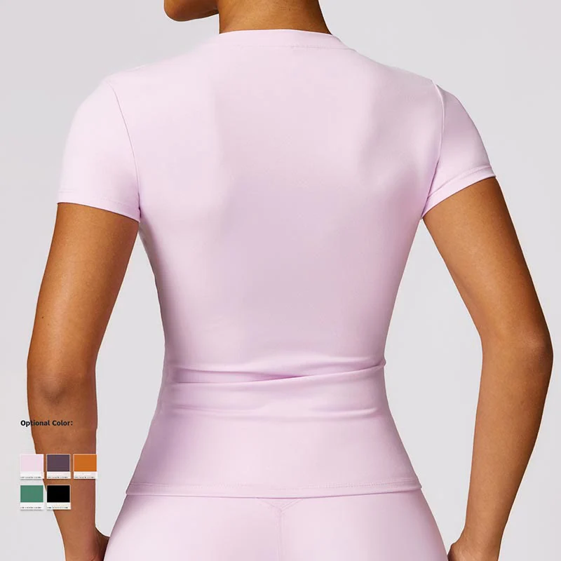 Buddha Stones Donna Manica Corta T-Shirt Top Vita Alta Leggings Pantaloni Per Sport Yoga - Image 62