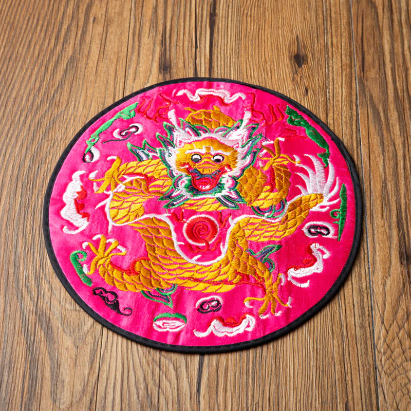 Buddha Stones Dragon Ricamo Sottobicchiere Tazza Sottobicchiere Tazza da Tè Kung Fu Tappetino da Tè - Image 15