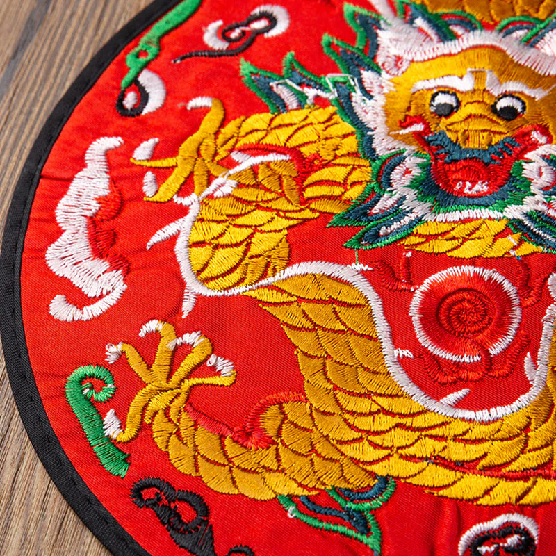 Buddha Stones Dragon Ricamo Sottobicchiere Tazza Sottobicchiere Tazza da Tè Kung Fu Tappetino da Tè - Image 18