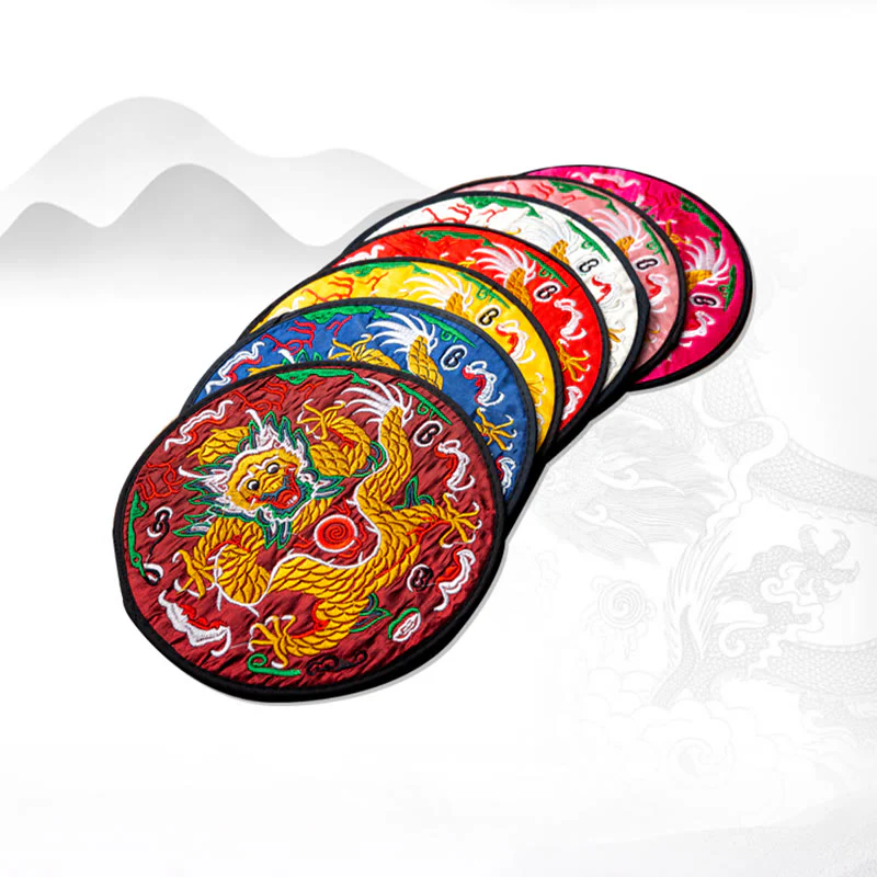 Buddha Stones Dragon Ricamo Sottobicchiere Tazza Sottobicchiere Tazza da Tè Kung Fu Tappetino da Tè - Image 22
