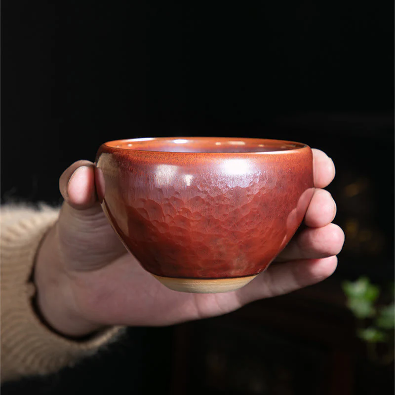 Buddha Stones fatte a mano Jianzhan cinese Lotus Design Tazza da tè in ceramica Tazza da tè Kung Fu - Image 10