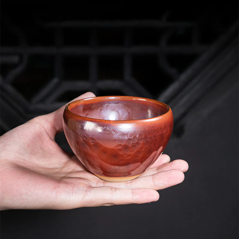 Buddha Stones fatte a mano Jianzhan cinese Lotus Design Tazza da tè in ceramica Tazza da tè Kung Fu - Image 13
