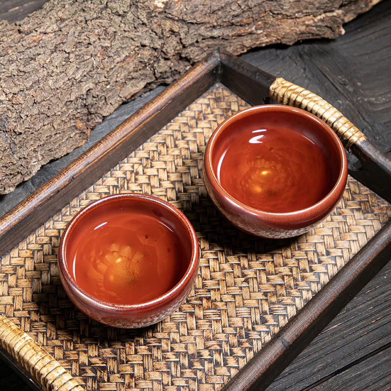 Buddha Stones fatte a mano Jianzhan cinese Lotus Design Tazza da tè in ceramica Tazza da tè Kung Fu - Image 14