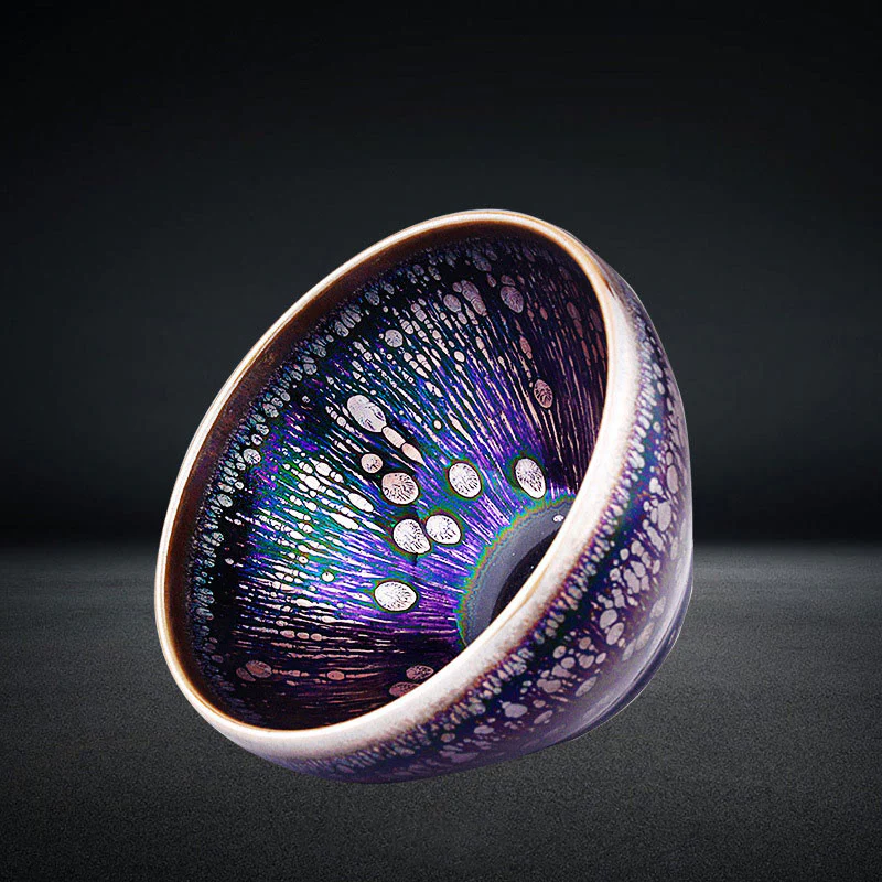 Buddha Stones fatte a mano Jianzhan cinese viola smaltato tazza da tè in ceramica tazza da tè in ceramica Tenmoku Kung Fu