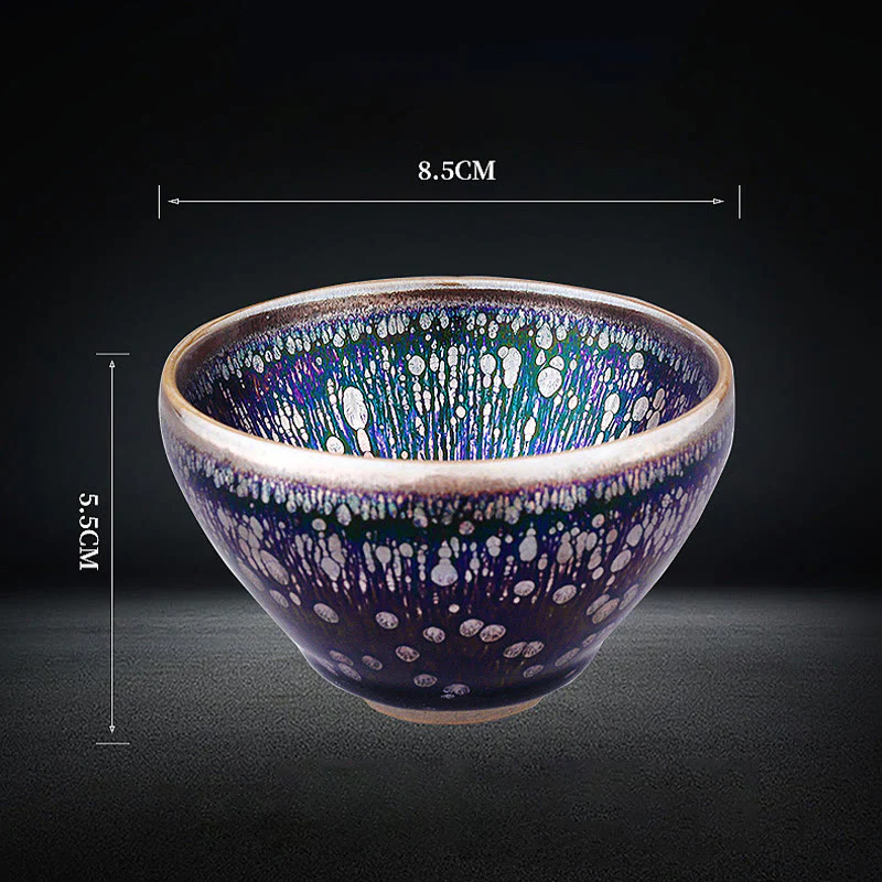 Buddha Stones fatte a mano Jianzhan cinese viola smaltato tazza da tè in ceramica tazza da tè in ceramica Tenmoku Kung Fu - Image 4