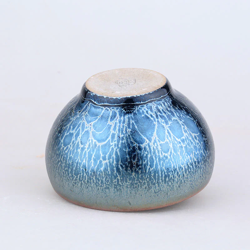 Buddha Stones fatte a mano Medusa Drago Scaglie Modello Cinese Jianzhan Tazza da Tè in Ceramica Tenmoku Kung Fu Tazza da Tè - Image 5