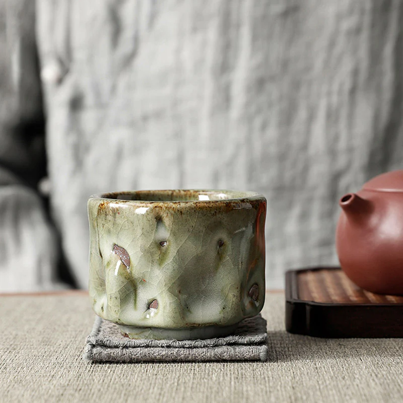 Buddha Stones fatte a mano semplice trama di ghiaccio rotto tazza da tè cinese Jianzhan in ceramica tazza da tè Kung Fu - Image 3
