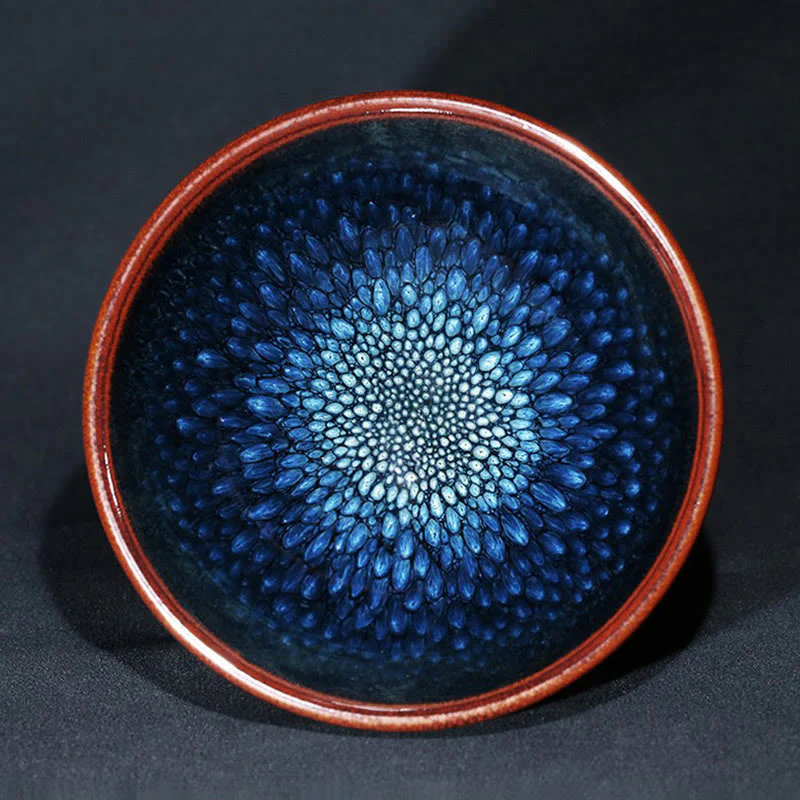 Buddha Stones fatto a mano blu francolino macchia cinese Jianzhan tazza da tè in ceramica Kung Fu tazza da tè ciotola - Image 13