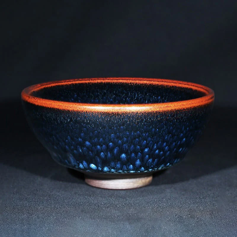 Buddha Stones fatto a mano blu francolino macchia cinese Jianzhan tazza da tè in ceramica Kung Fu tazza da tè ciotola - Image 3