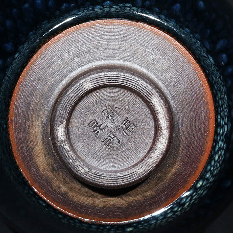 Buddha Stones fatto a mano blu francolino macchia cinese Jianzhan tazza da tè in ceramica Kung Fu tazza da tè ciotola - Image 7