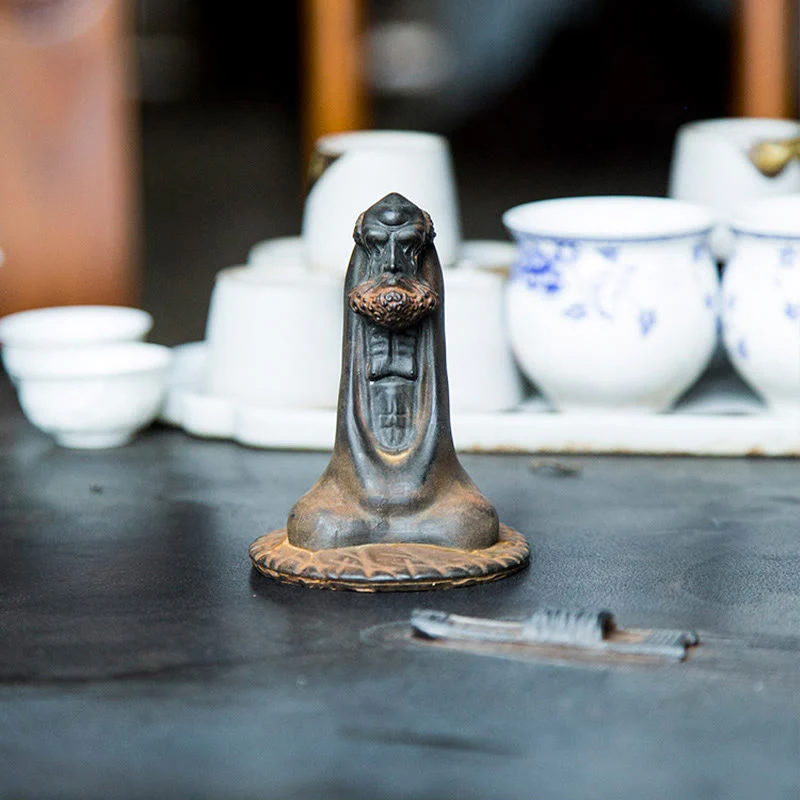 Buddha Stones fatto a mano Bodhidharma polvere di ferro ruggine statua in resina fusa decorazione per la casa - Image 11