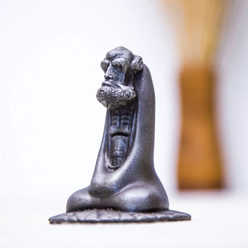 Buddha Stones fatto a mano Bodhidharma polvere di ferro ruggine statua in resina fusa decorazione per la casa - Image 17