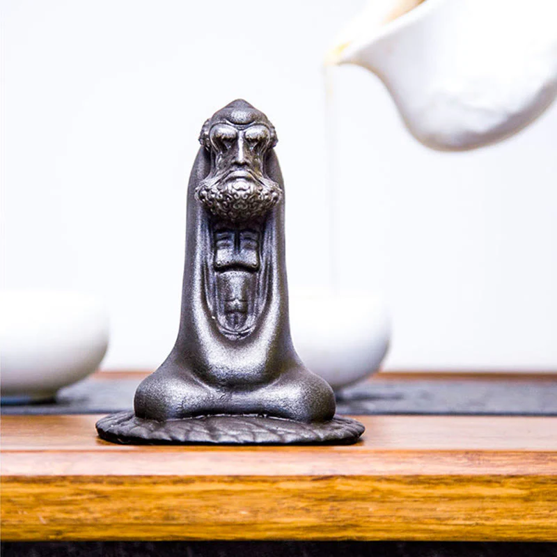 Buddha Stones fatto a mano Bodhidharma polvere di ferro ruggine statua in resina fusa decorazione per la casa - Image 25