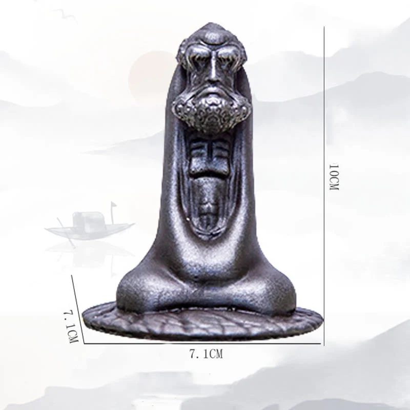 Buddha Stones fatto a mano Bodhidharma polvere di ferro ruggine statua in resina fusa decorazione per la casa - Image 28