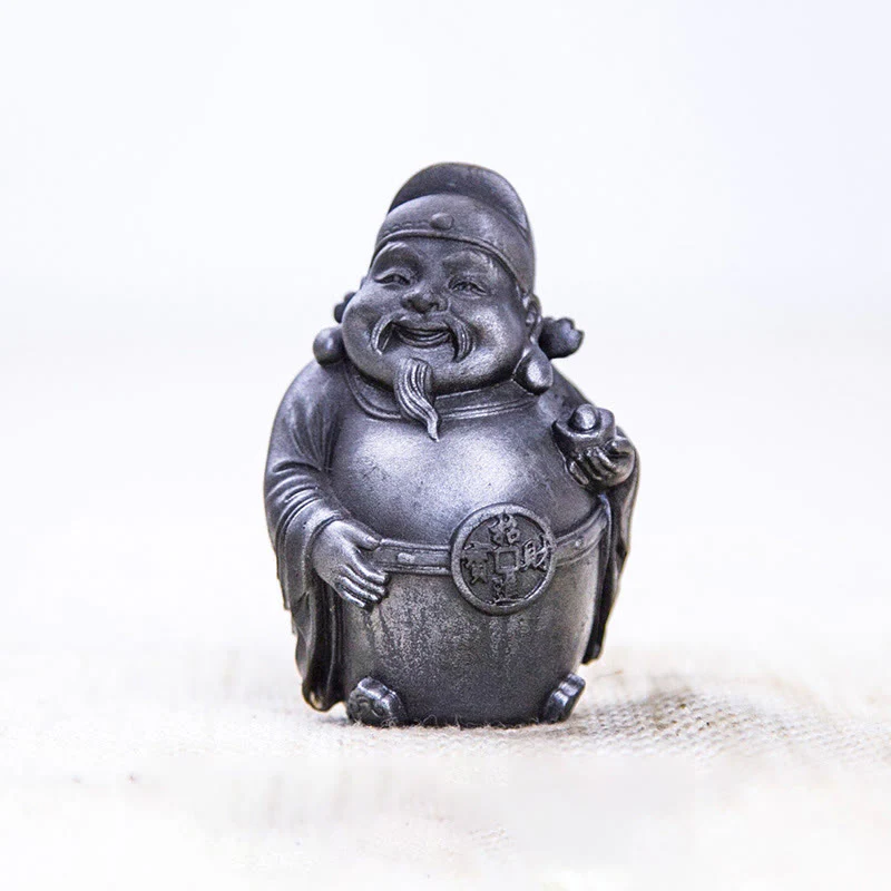 Buddha Stones Fatto a mano Letterario Militare Dio della Ricchezza Polvere di Ferro Ruggine Statua in Resina Decorazione per la Casa - Image 11